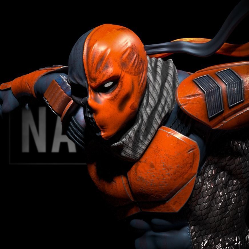 Fan Art - Deathstroke - Statue 3D print model_9