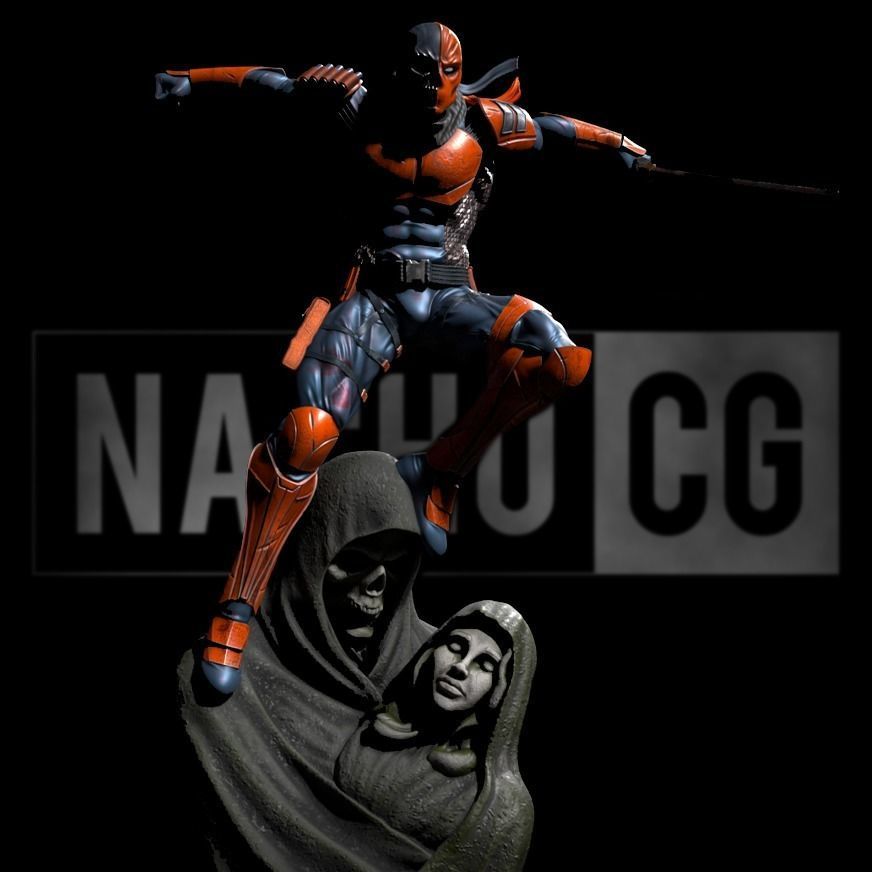 Fan Art - Deathstroke - Statue 3D print model_6