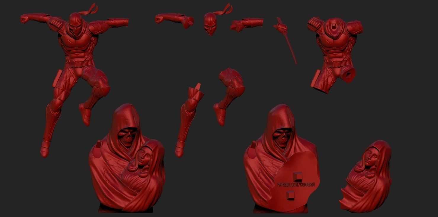 Fan Art - Deathstroke - Statue 3D print model_11