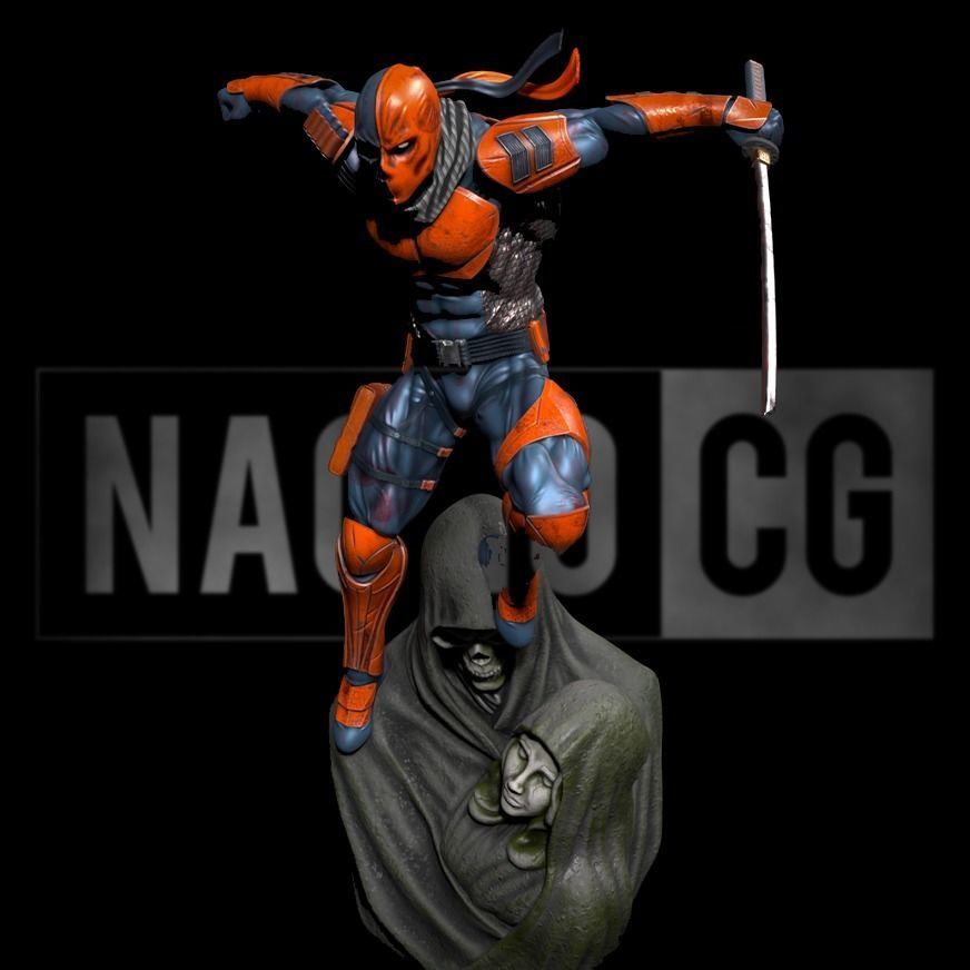 Fan Art - Deathstroke - Statue 3D print model_5