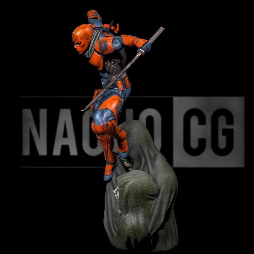 Fan Art - Deathstroke - Statue 3D print model_4