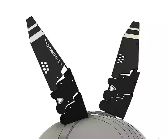 Cyberpunk Techwear Cat Bunny Ears 3D Model STL 3D print model