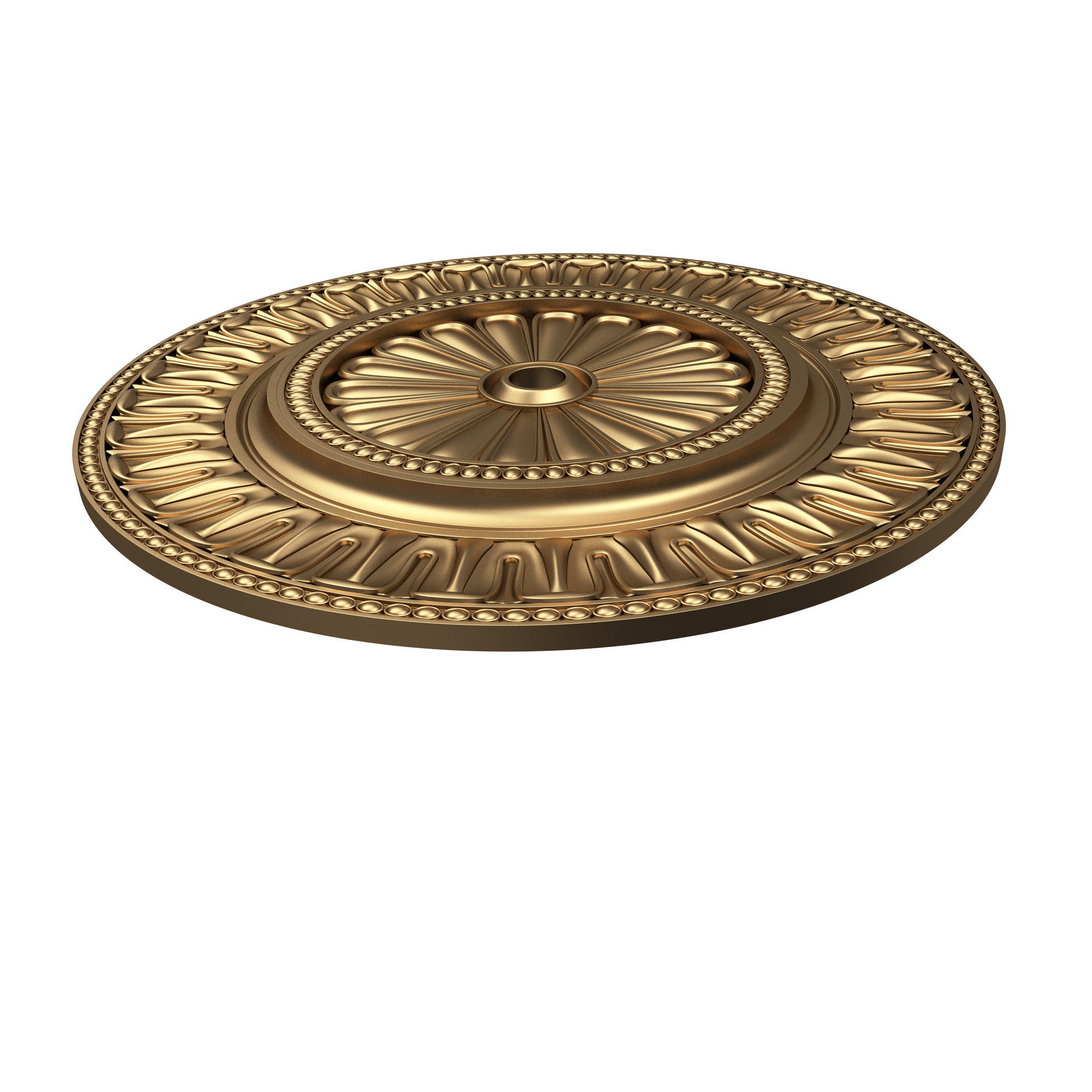 Ceiling Rosette 05 Low-poly 3D model_5