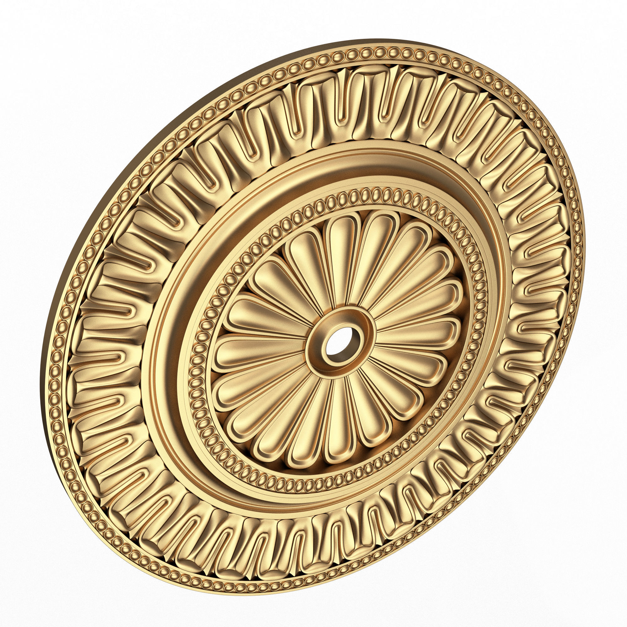 Ceiling Rosette 05 Low-poly 3D model_1
