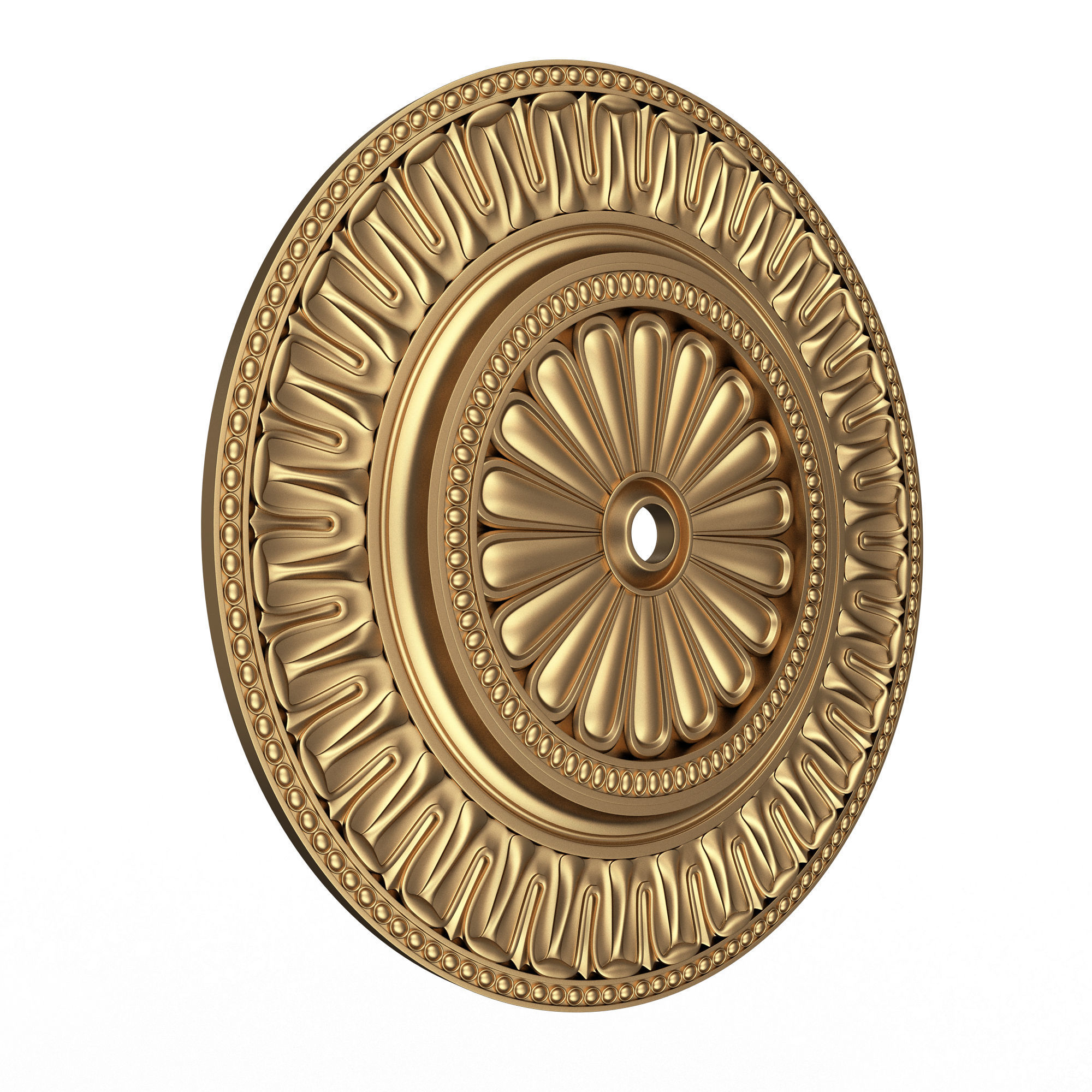 Ceiling Rosette 05 Low-poly 3D model_3