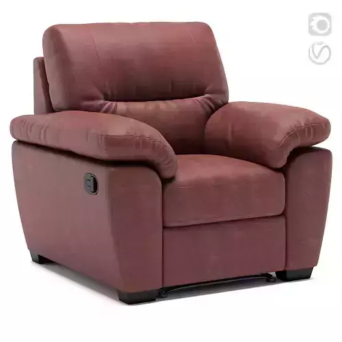 Recliner chair Venezia Low-poly 3D model