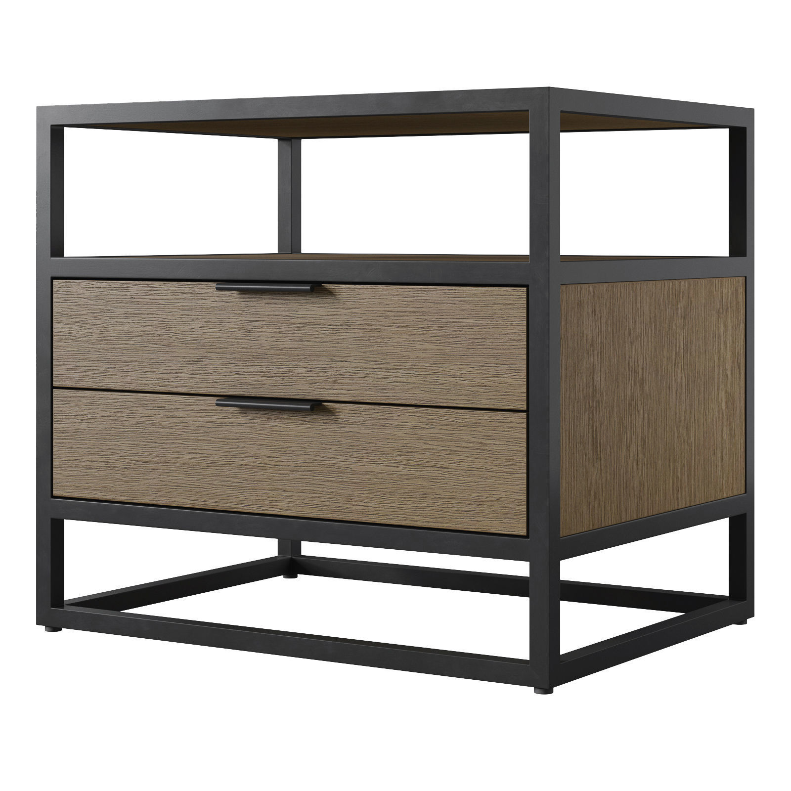 Crate and Barrel Oxford Weathered Brown 3D model_1