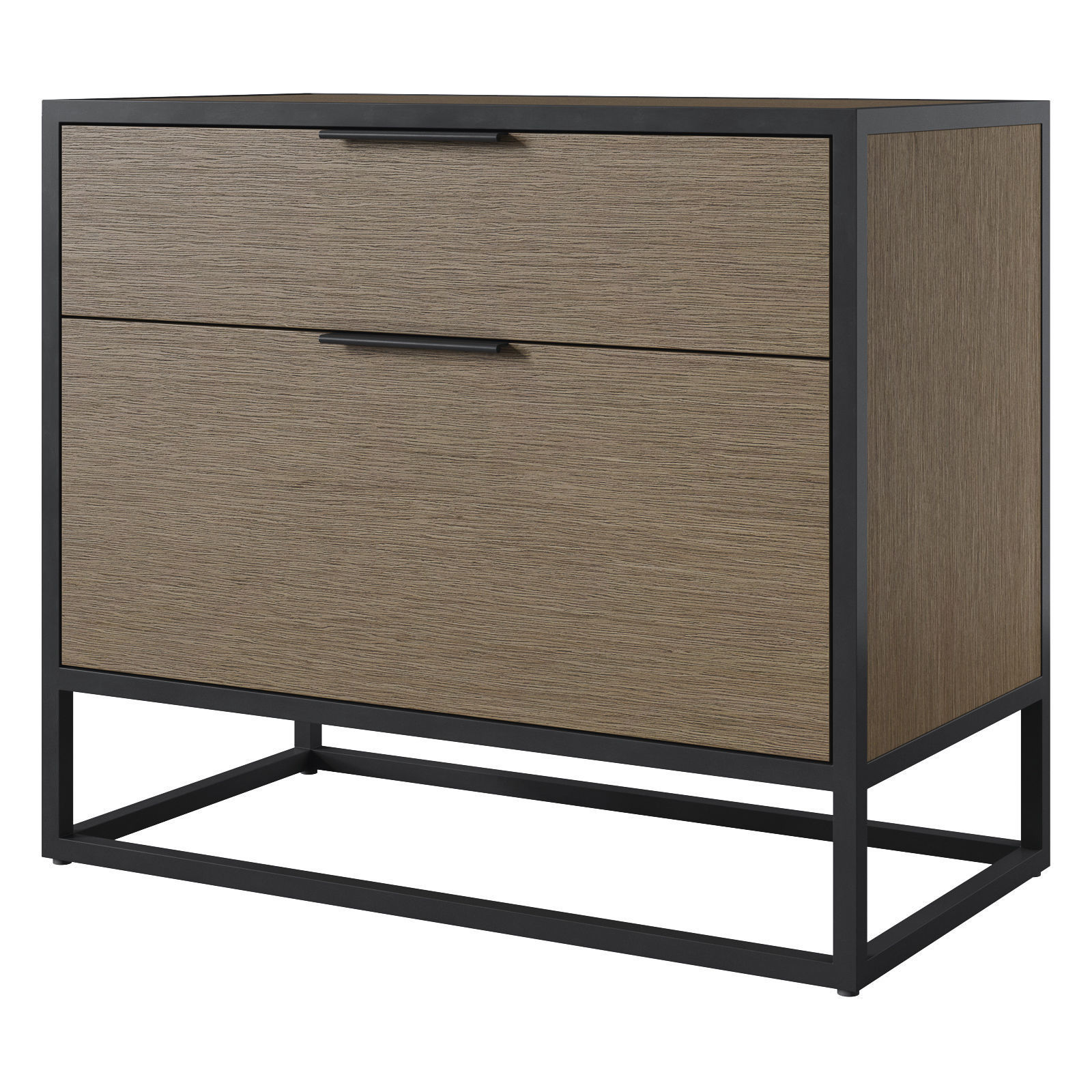 Crate and Barrel Oxford Weathered Brown 3D model_2