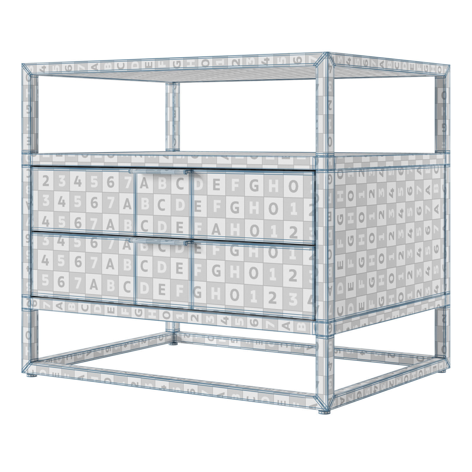 Crate and Barrel Oxford Weathered Brown 3D model_6