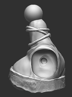 Tribal Warrior Topper for Mythic Legions 3D print model_2