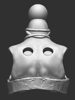 Tribal Warrior Topper for Mythic Legions 3D print model_4