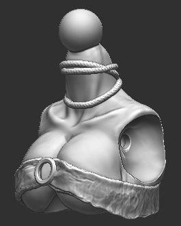 Tribal Warrior Topper for Mythic Legions 3D print model_1