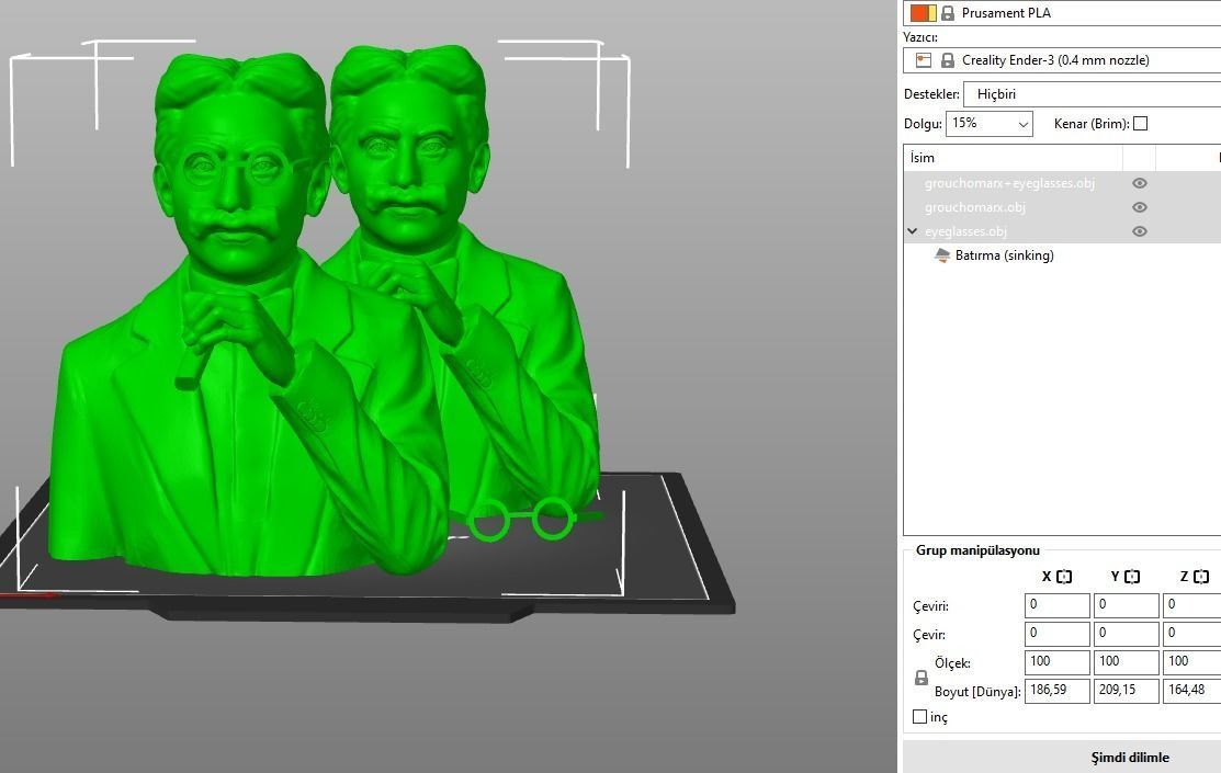 Groucho Marx 3D print model_13