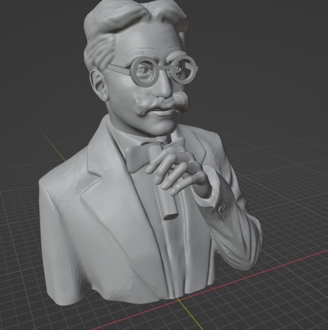 Groucho Marx 3D print model_5
