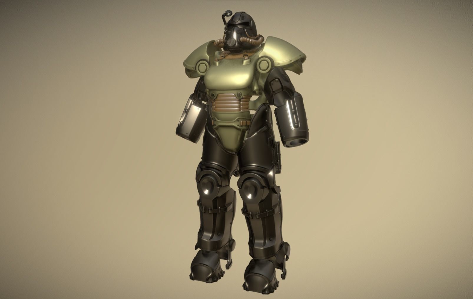 Fallout Power Armor T51 3D print model_1