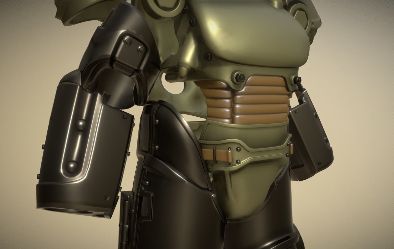 Fallout Power Armor T51 3D print model_5