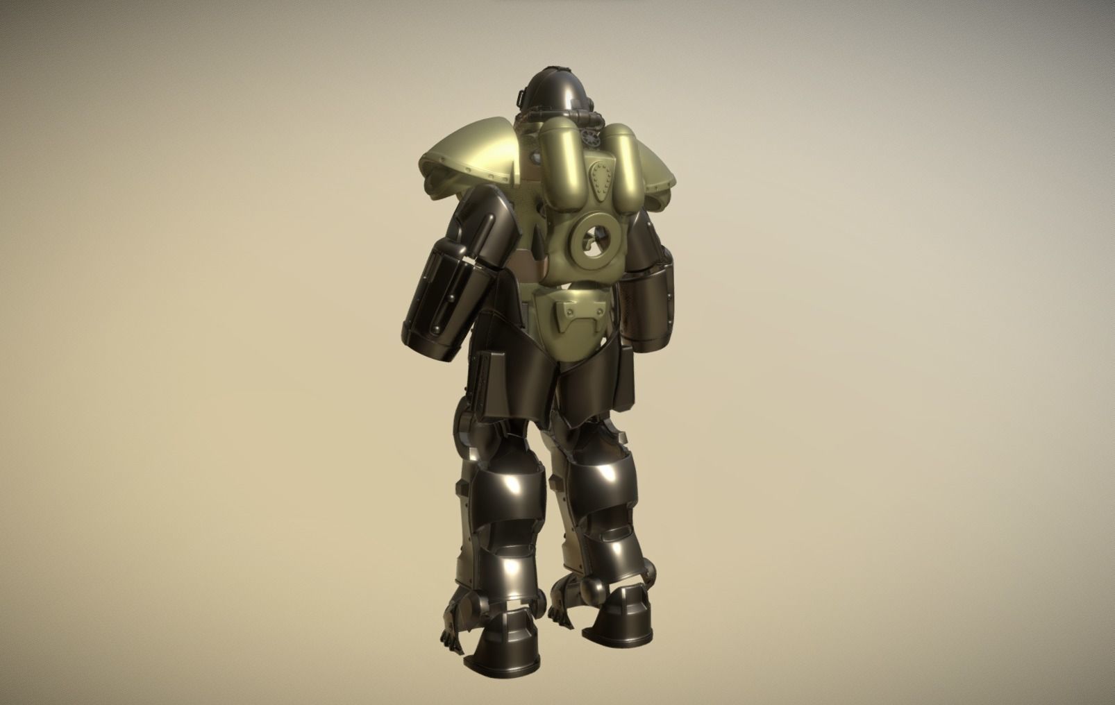 Fallout Power Armor T51 3D print model_3
