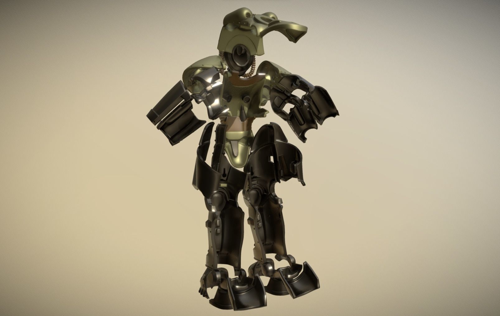 Fallout Power Armor T51 3D print model_4