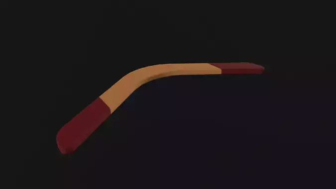 Boomerang  Low-poly 3D model