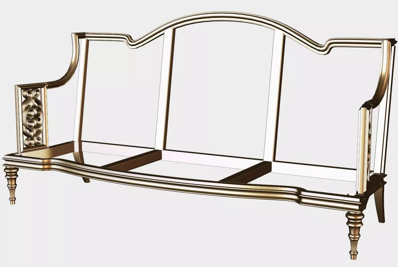 Carved canape for cnc 16 3D model_0