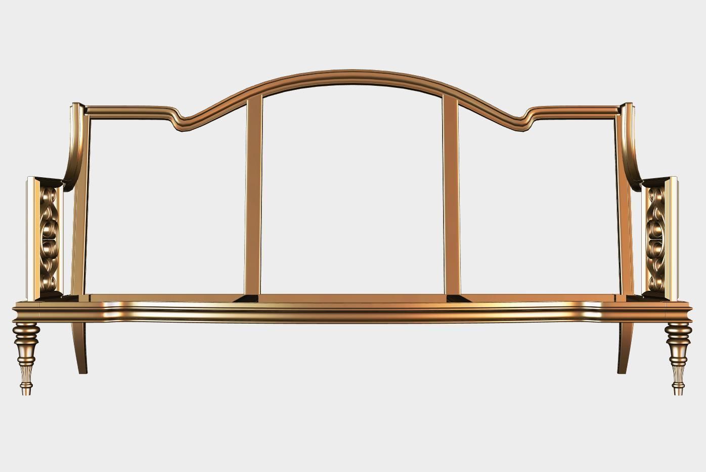 Carved canape for cnc 16 3D model_1