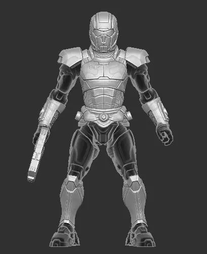 Commander Shepard Mass Effect Kit for Cosmic Legions 3D print model_0