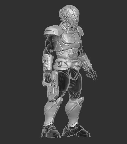 Commander Shepard Mass Effect Kit for Cosmic Legions 3D print model_7