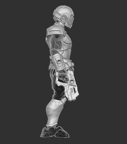 Commander Shepard Mass Effect Kit for Cosmic Legions 3D print model_6