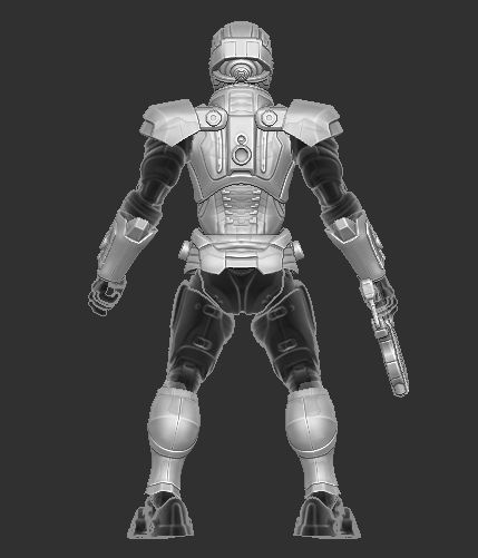 Commander Shepard Mass Effect Kit for Cosmic Legions 3D print model_4