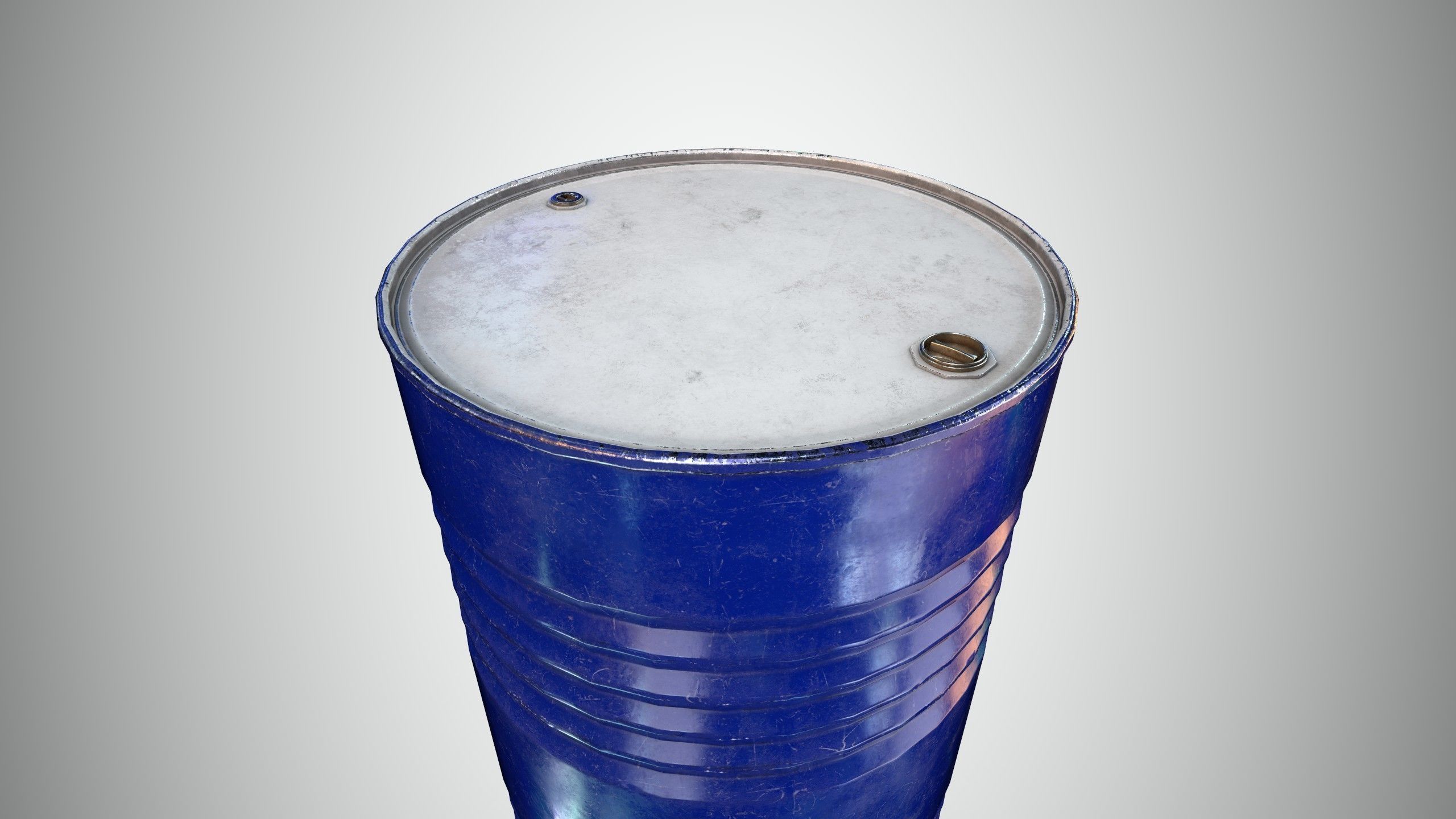 Oil Barrel 3 Low-poly 3D model_26