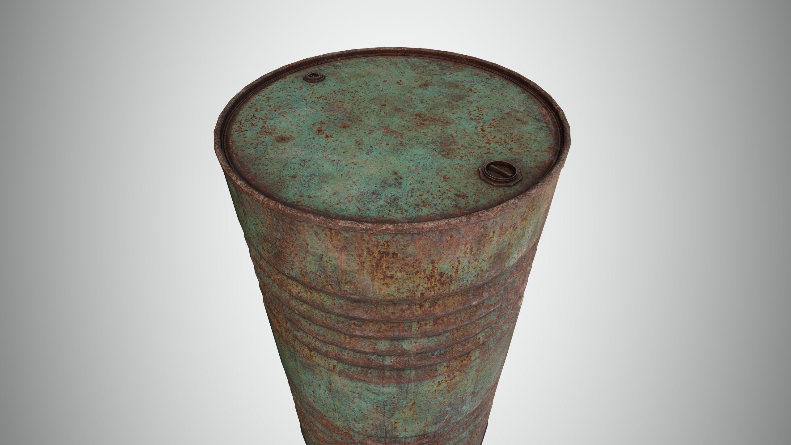 Oil Barrel 3 Low-poly 3D model_11