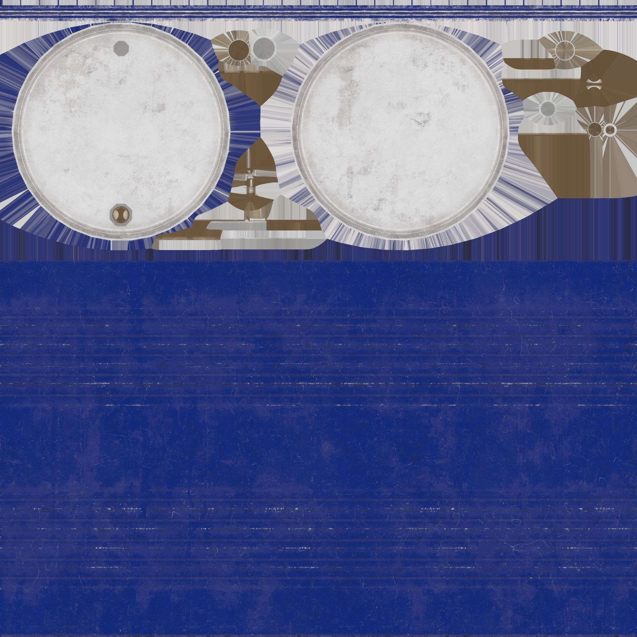 Oil Barrel 3 Low-poly 3D model_40