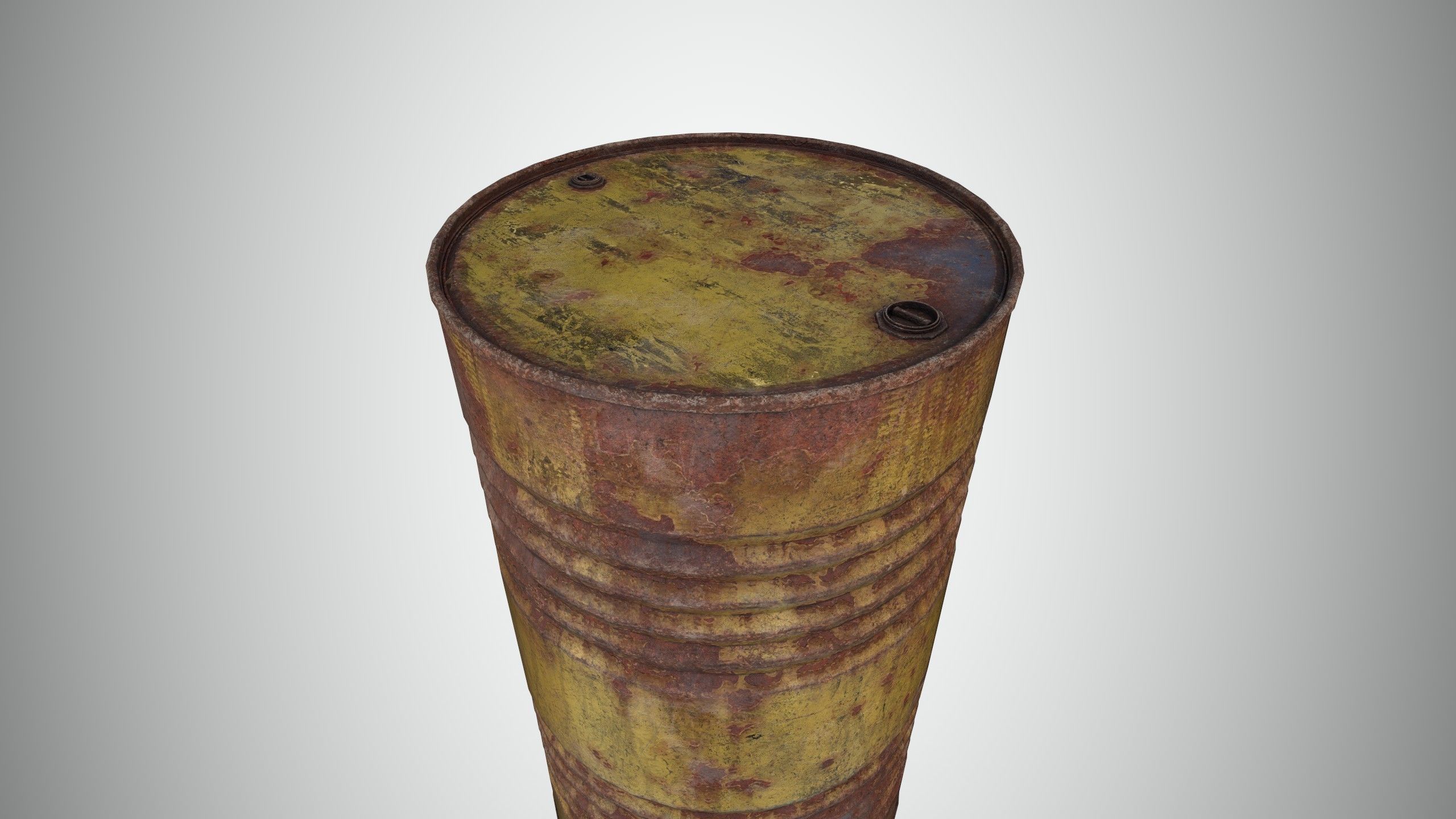 Oil Barrel 3 Low-poly 3D model_14