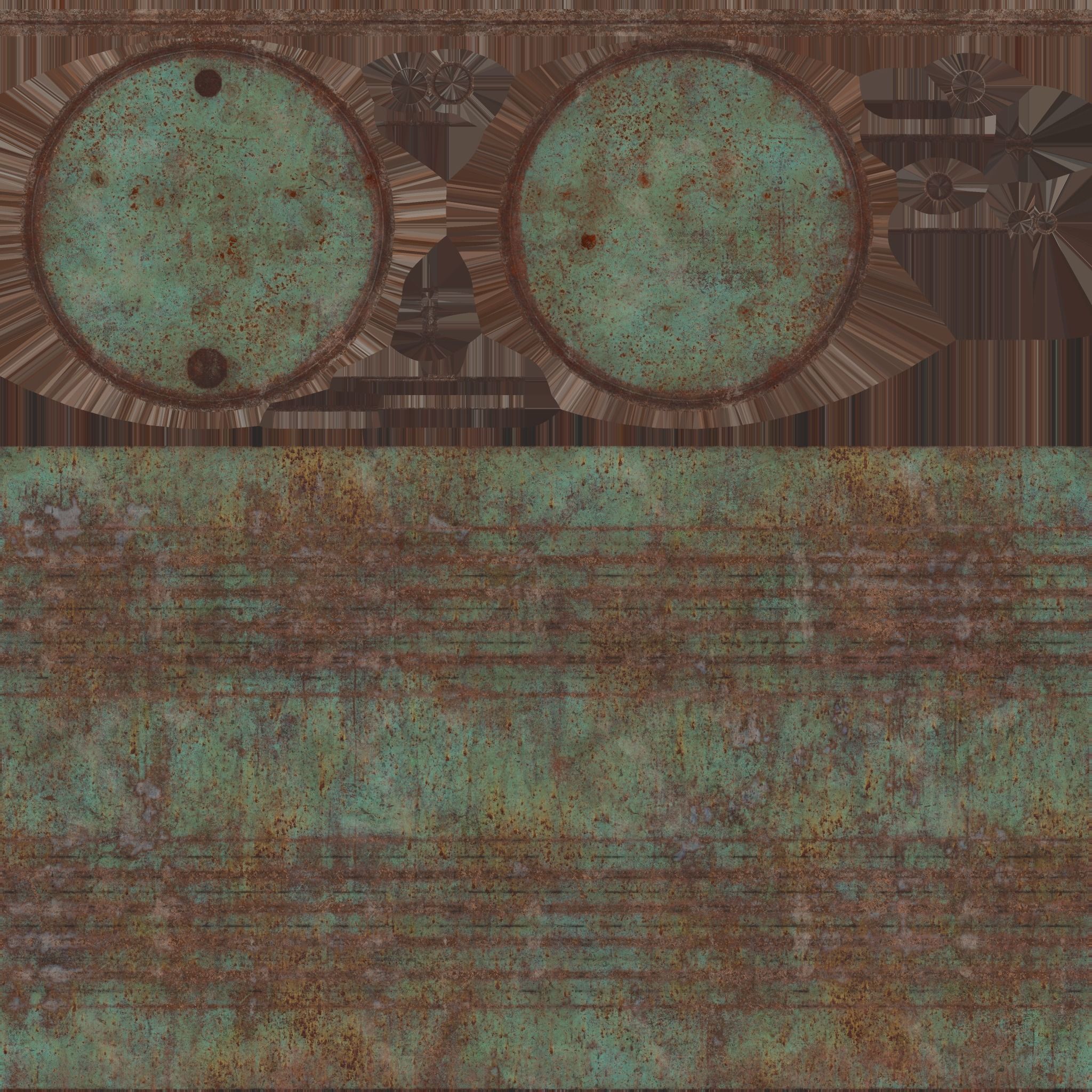 Oil Barrel 3 Low-poly 3D model_42