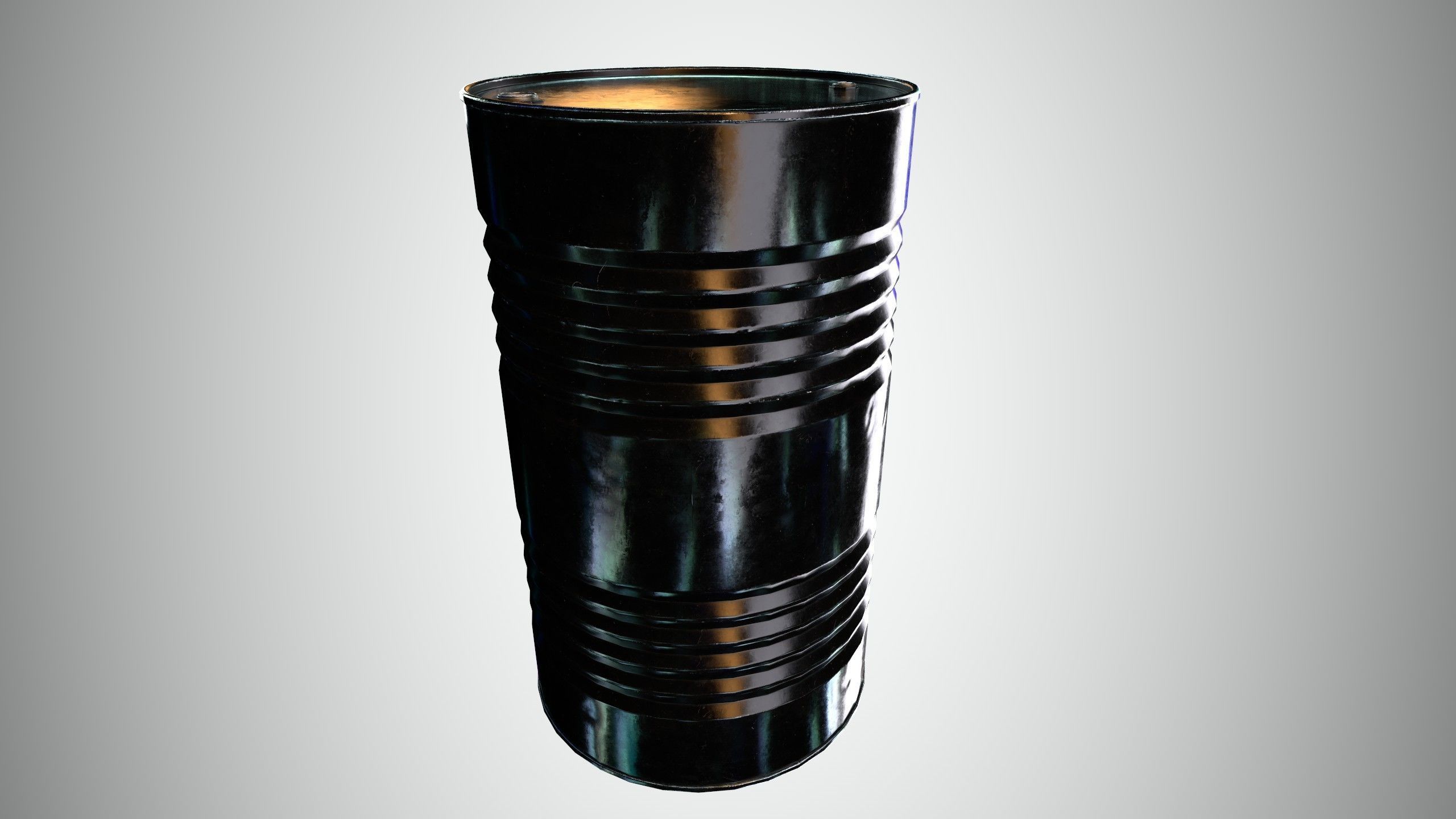 Oil Barrel 3 Low-poly 3D model_21