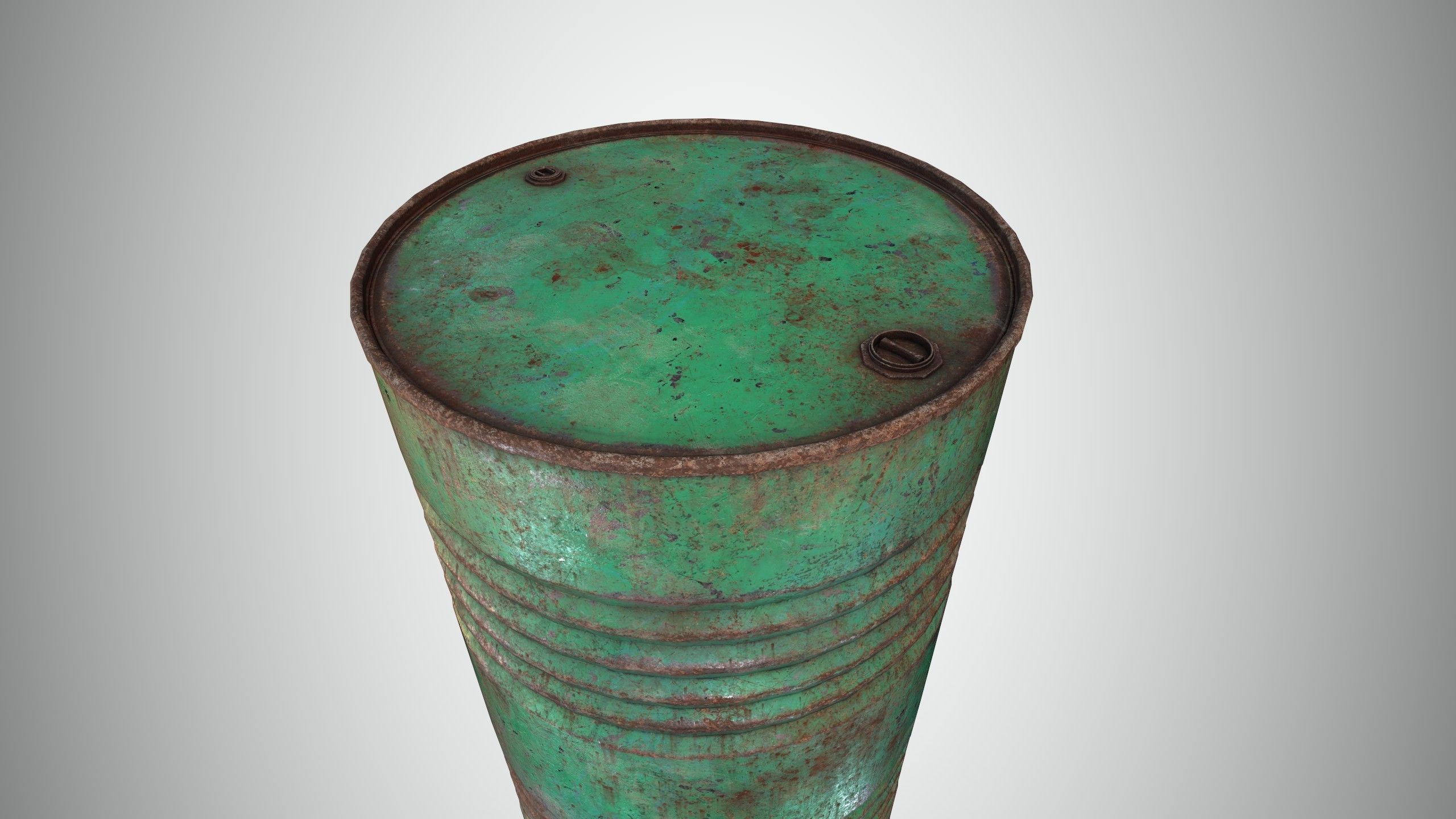 Oil Barrel 3 Low-poly 3D model_8