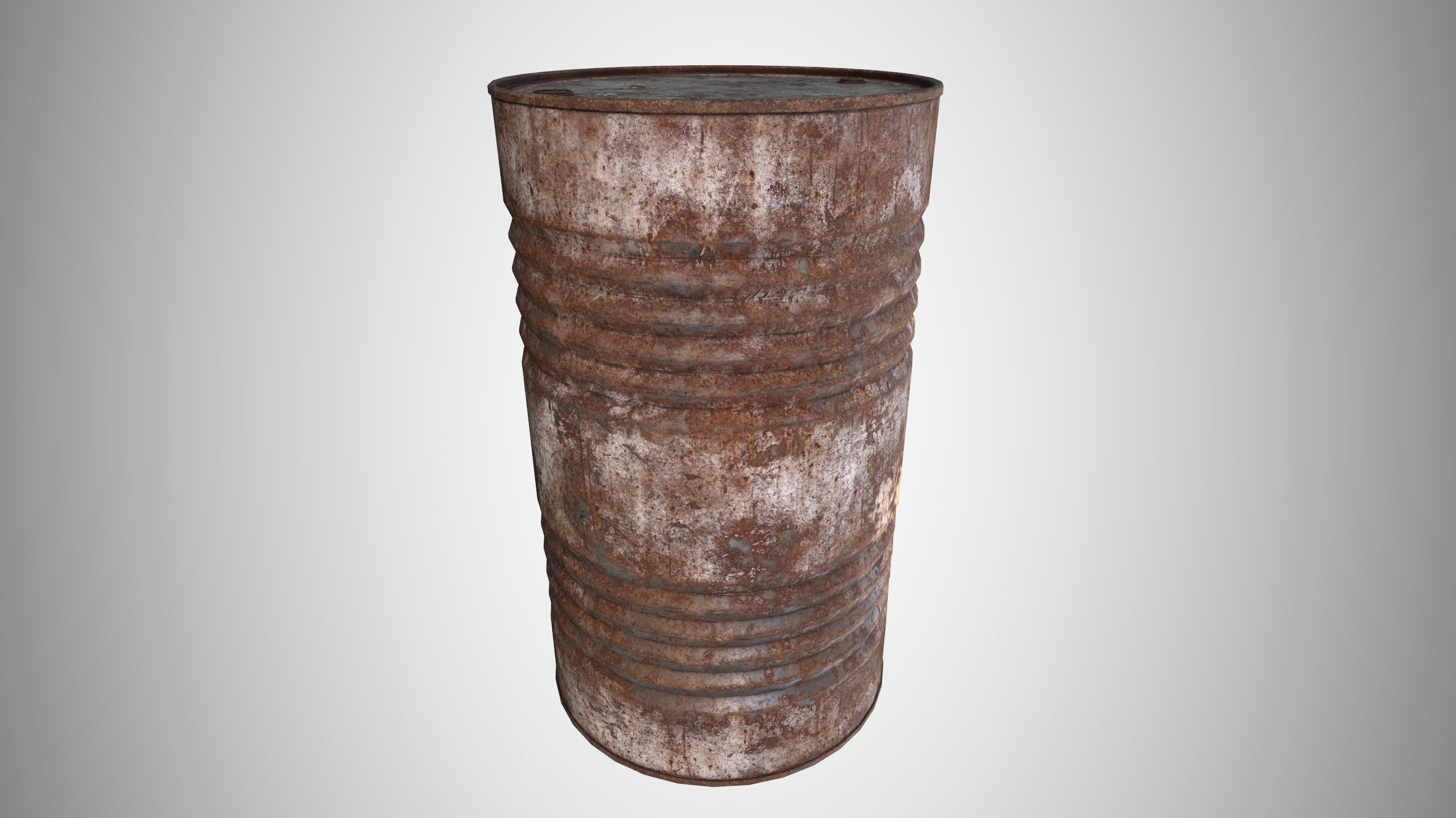 Oil Barrel 3 Low-poly 3D model_18