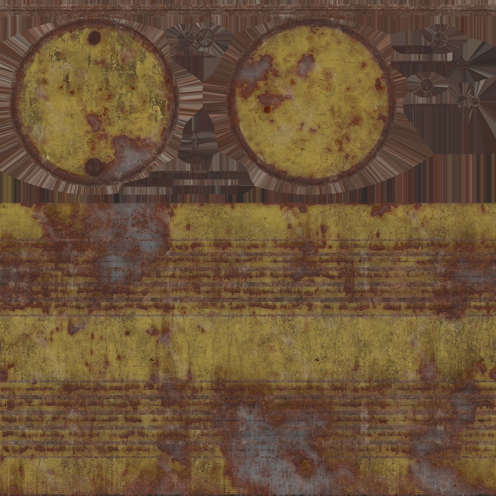 Oil Barrel 3 Low-poly 3D model_43