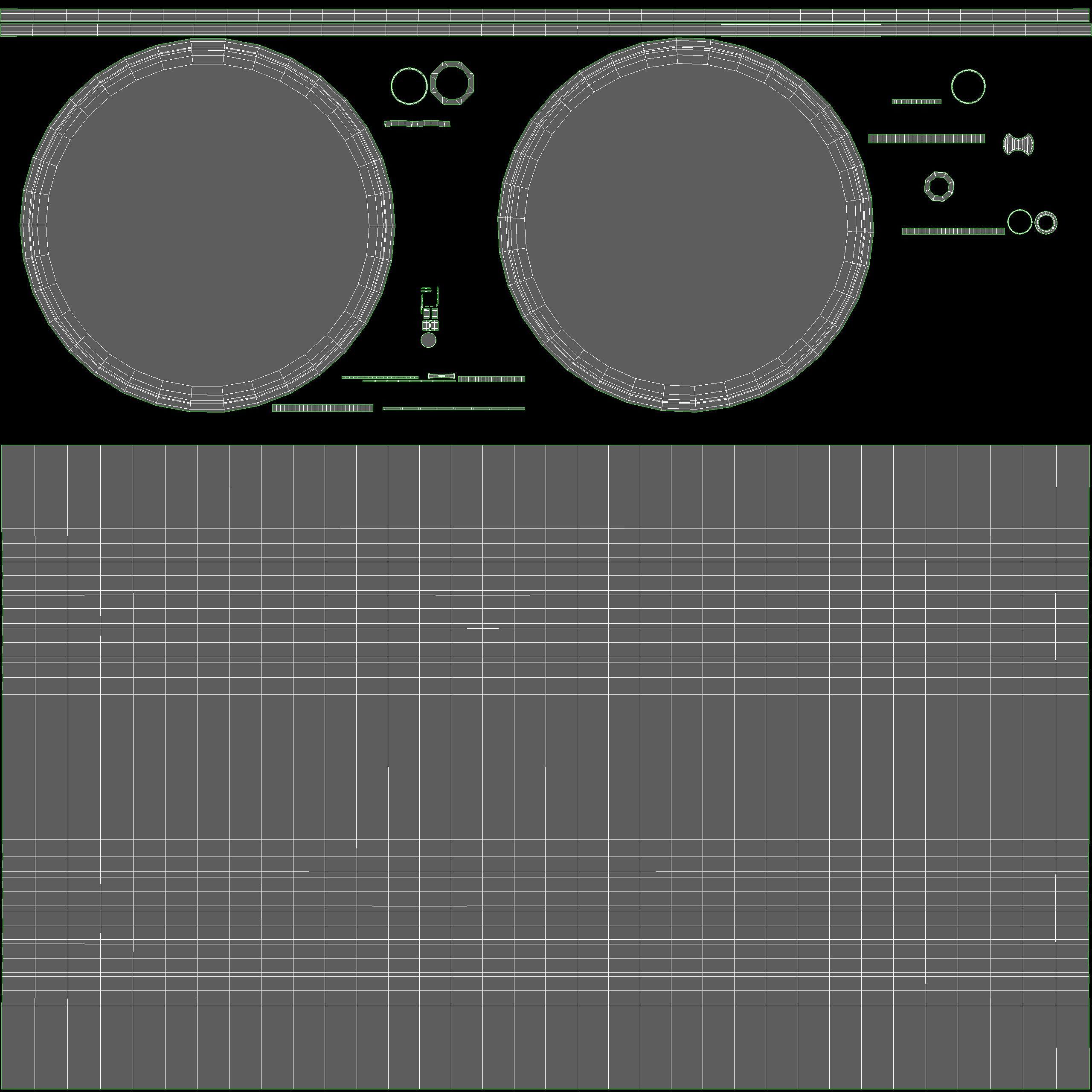 Oil Barrel 3 Low-poly 3D model_38