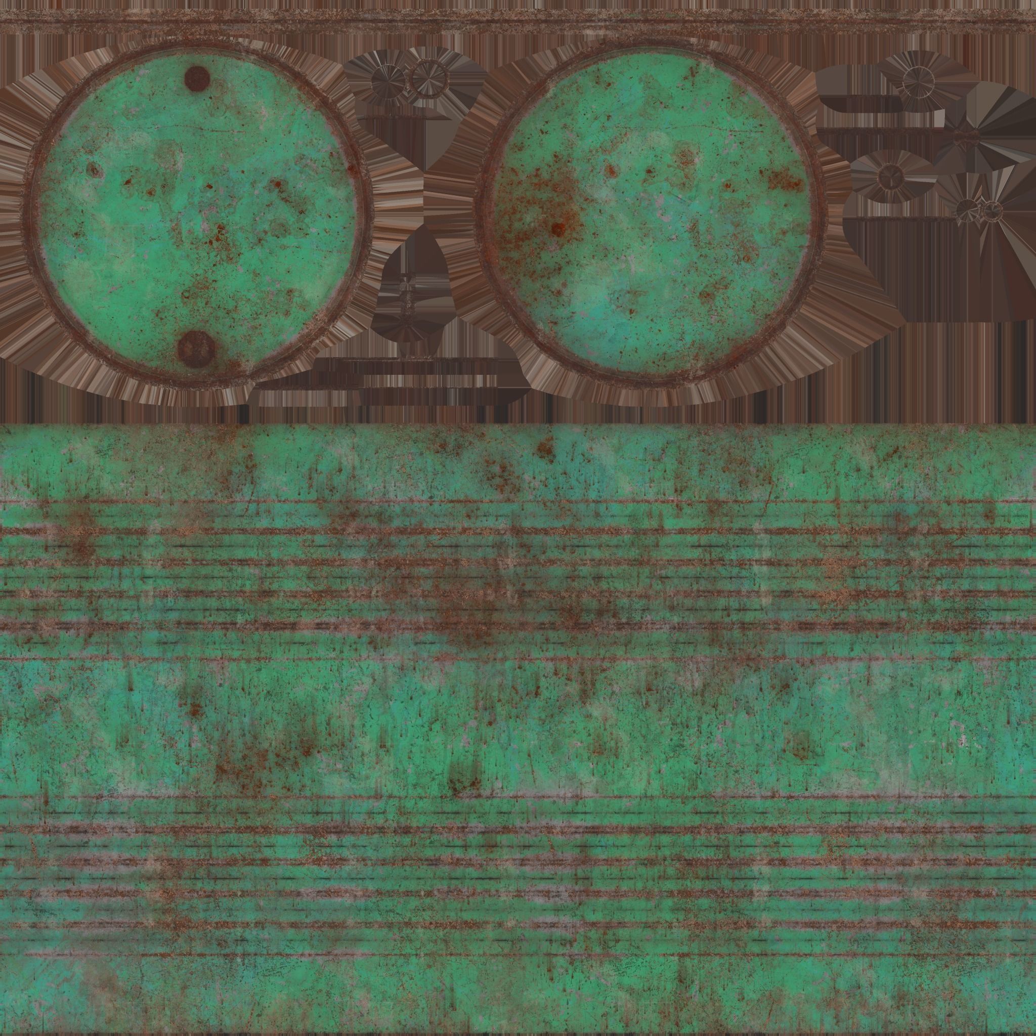 Oil Barrel 3 Low-poly 3D model_41