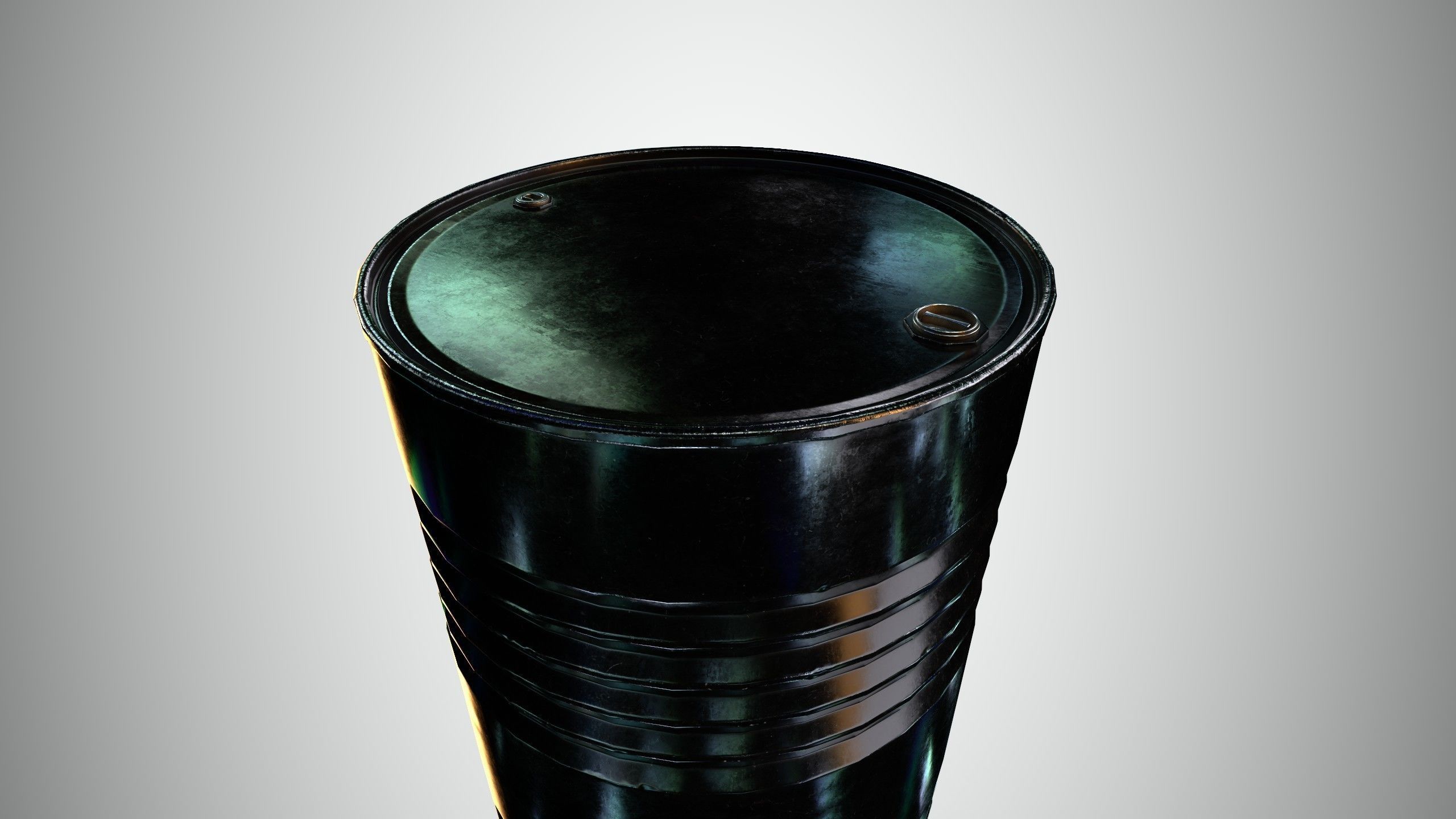 Oil Barrel 3 Low-poly 3D model_23