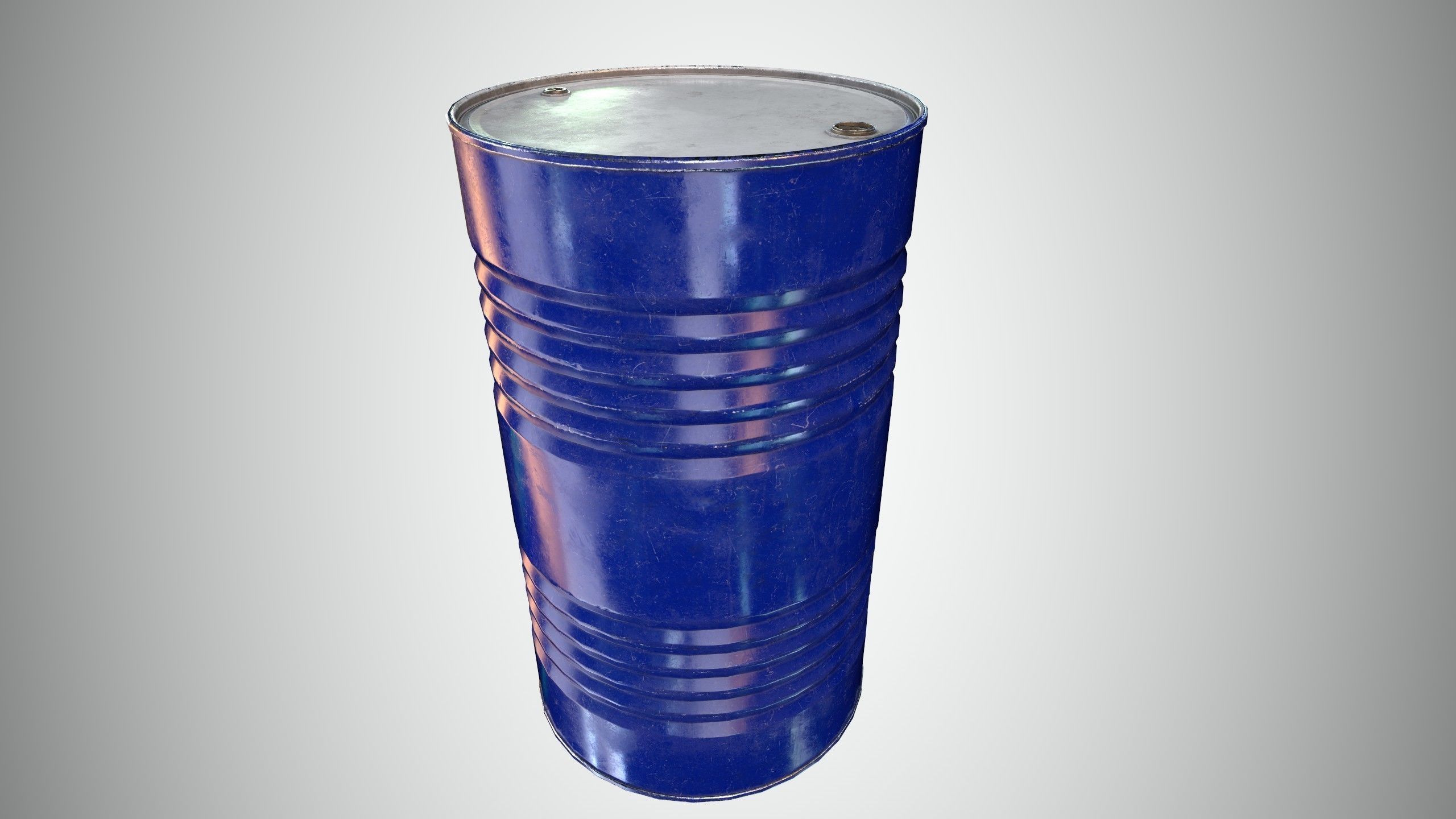 Oil Barrel 3 Low-poly 3D model_25