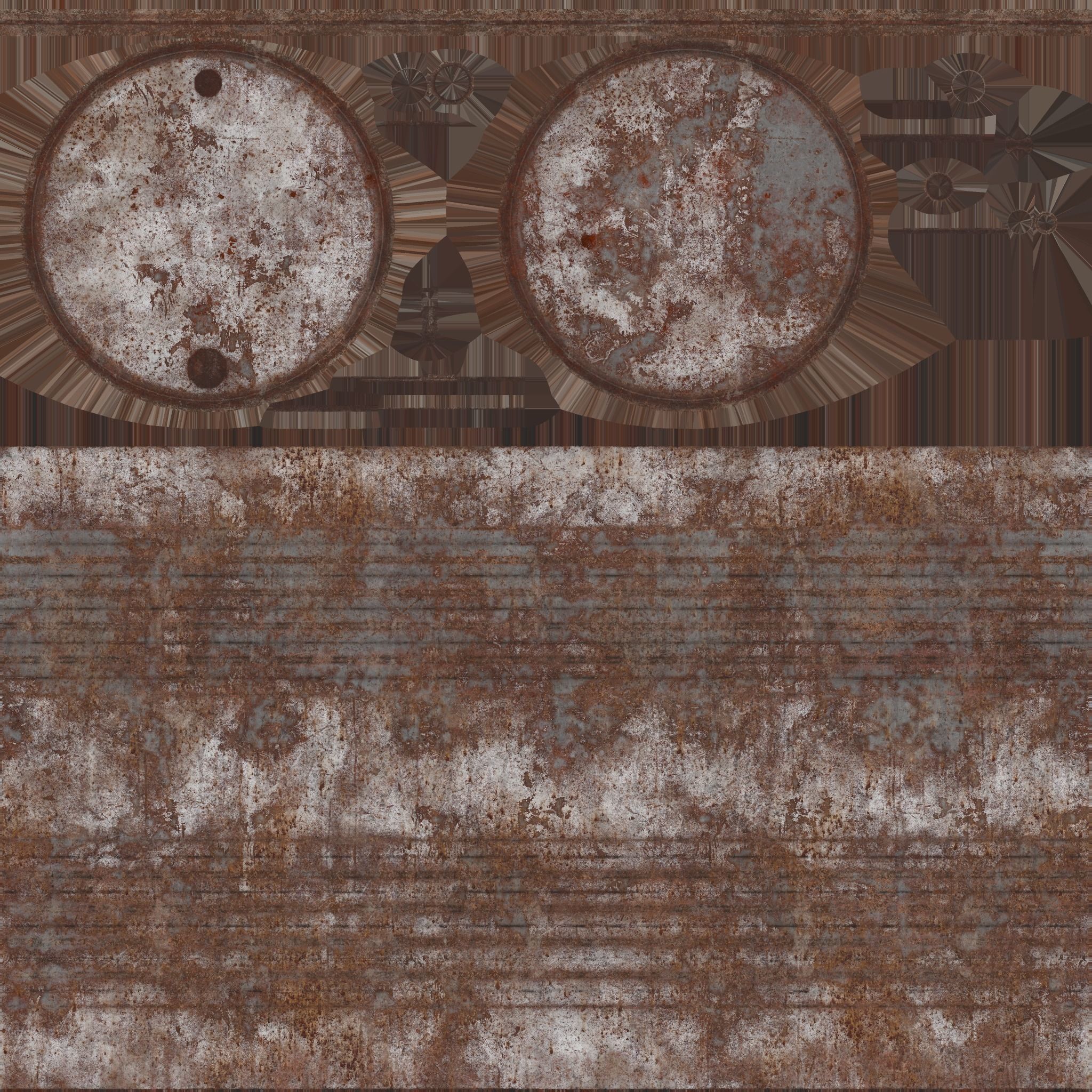 Oil Barrel 3 Low-poly 3D model_46