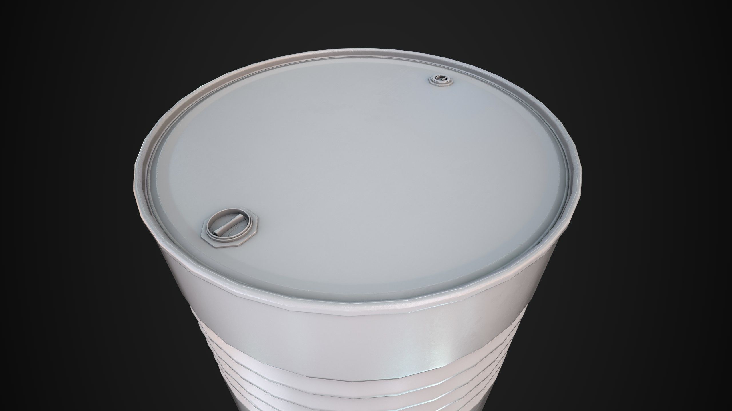 Oil Barrel 3 Low-poly 3D model_35