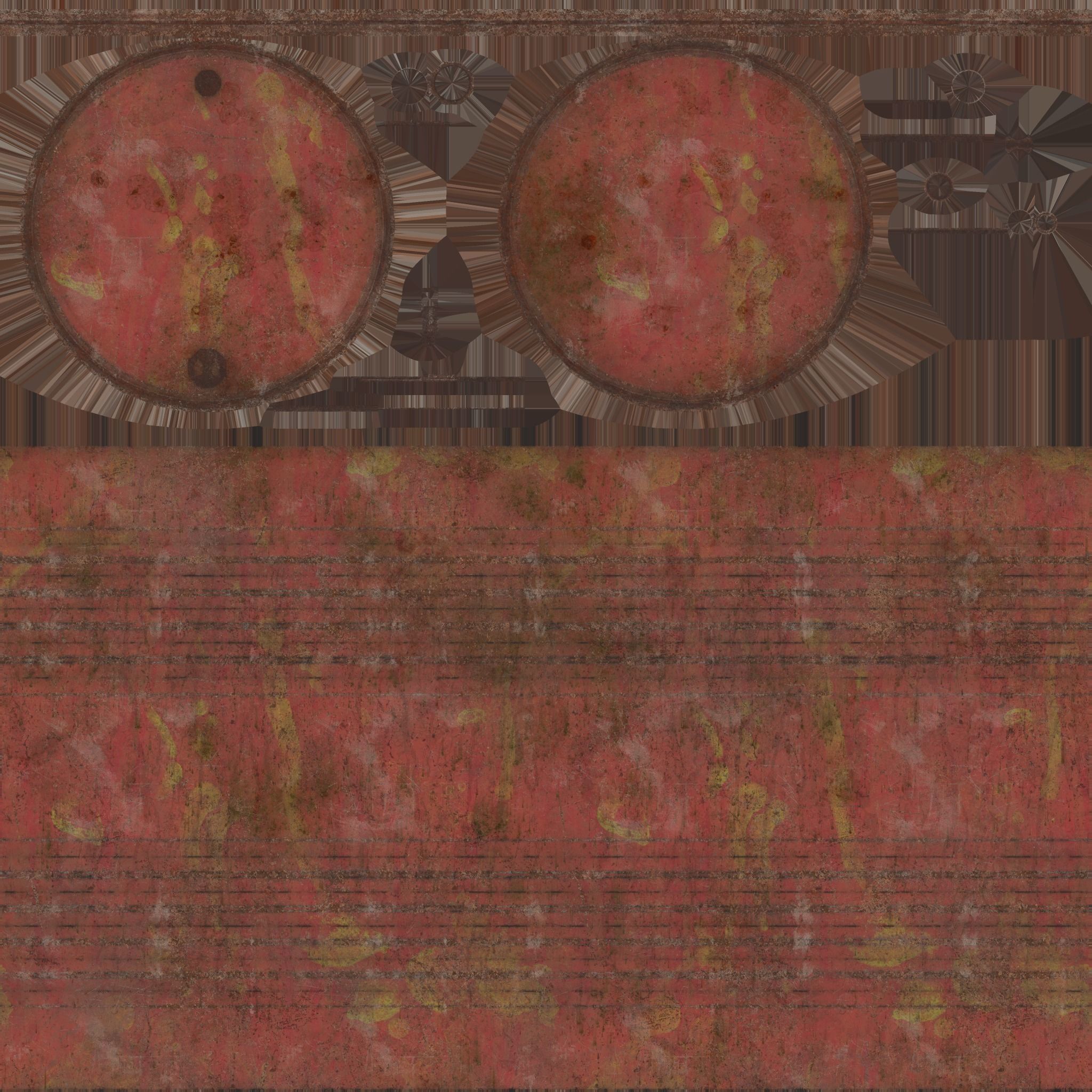 Oil Barrel 3 Low-poly 3D model_44