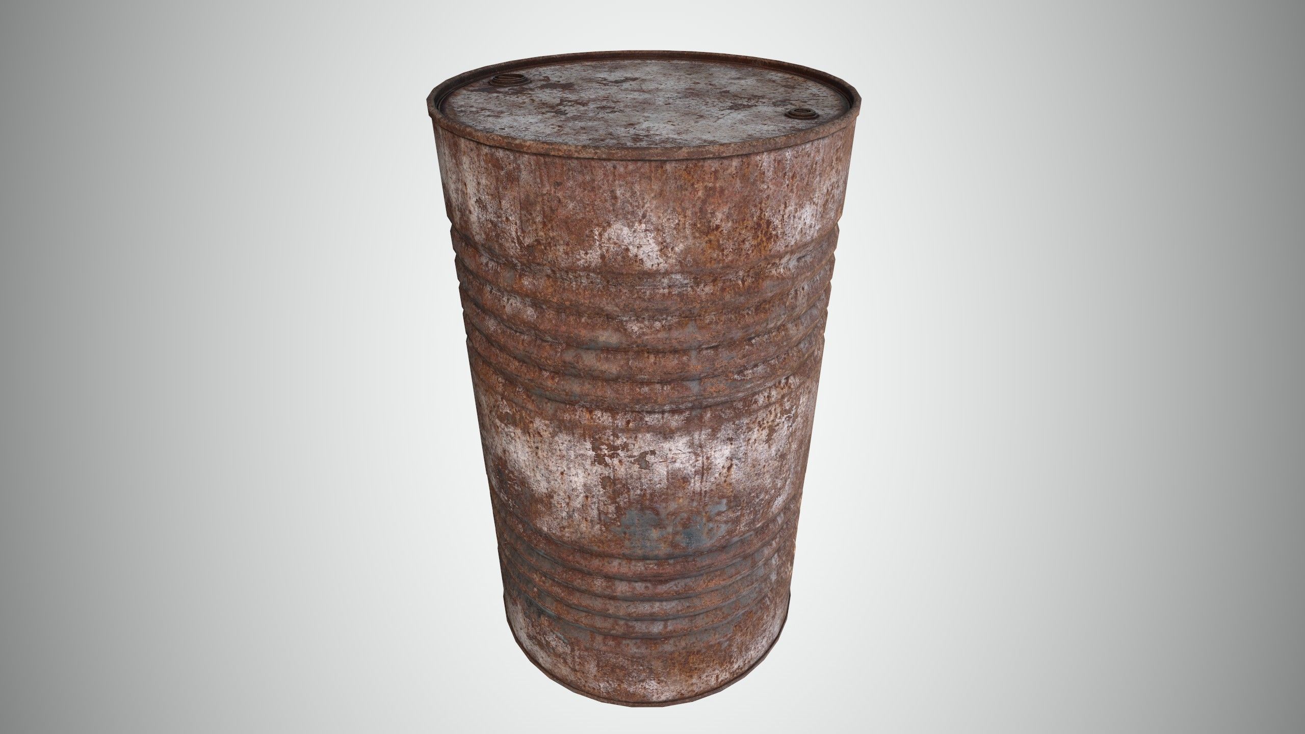 Oil Barrel 3 Low-poly 3D model_19