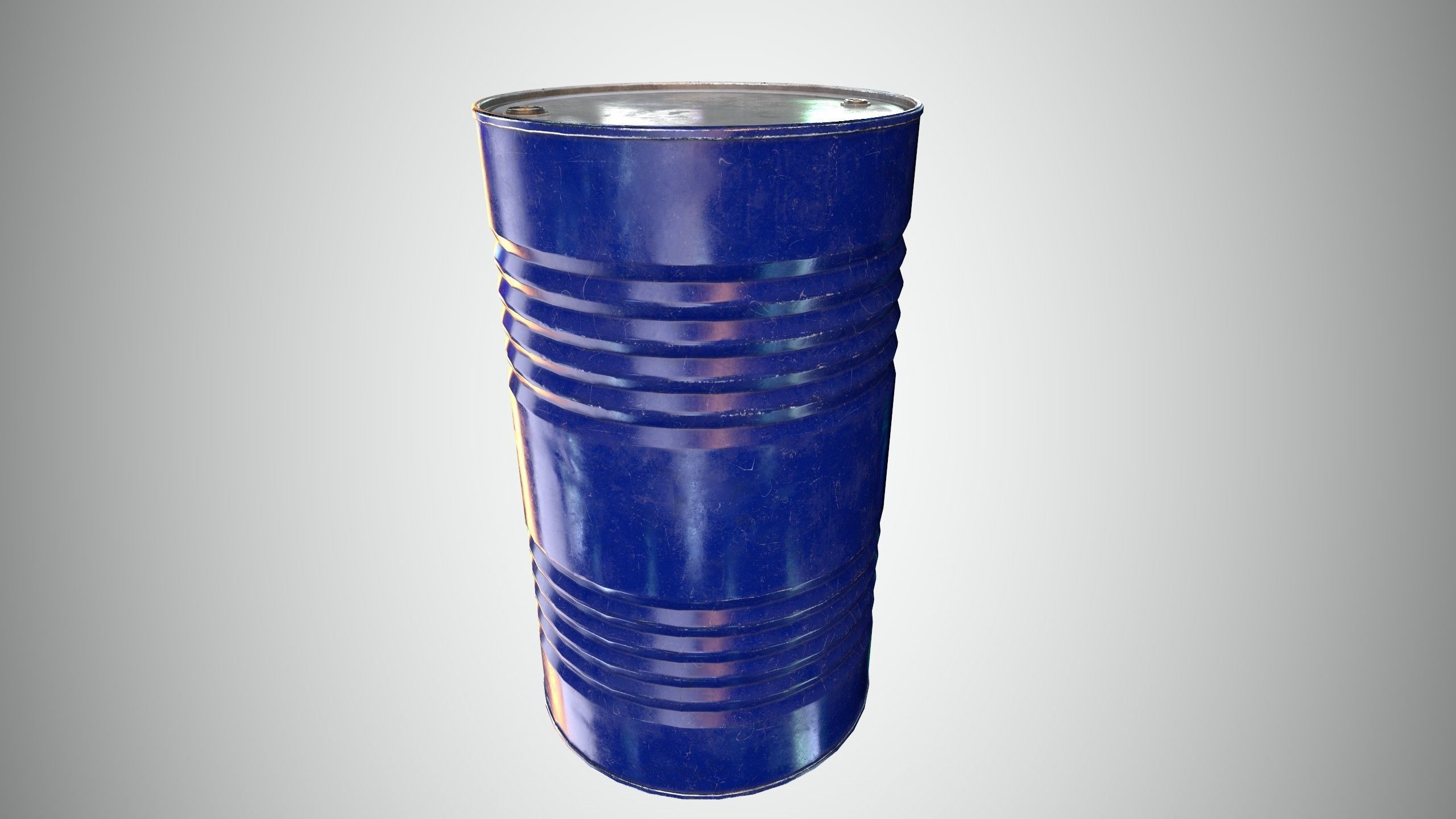 Oil Barrel 3 Low-poly 3D model_24