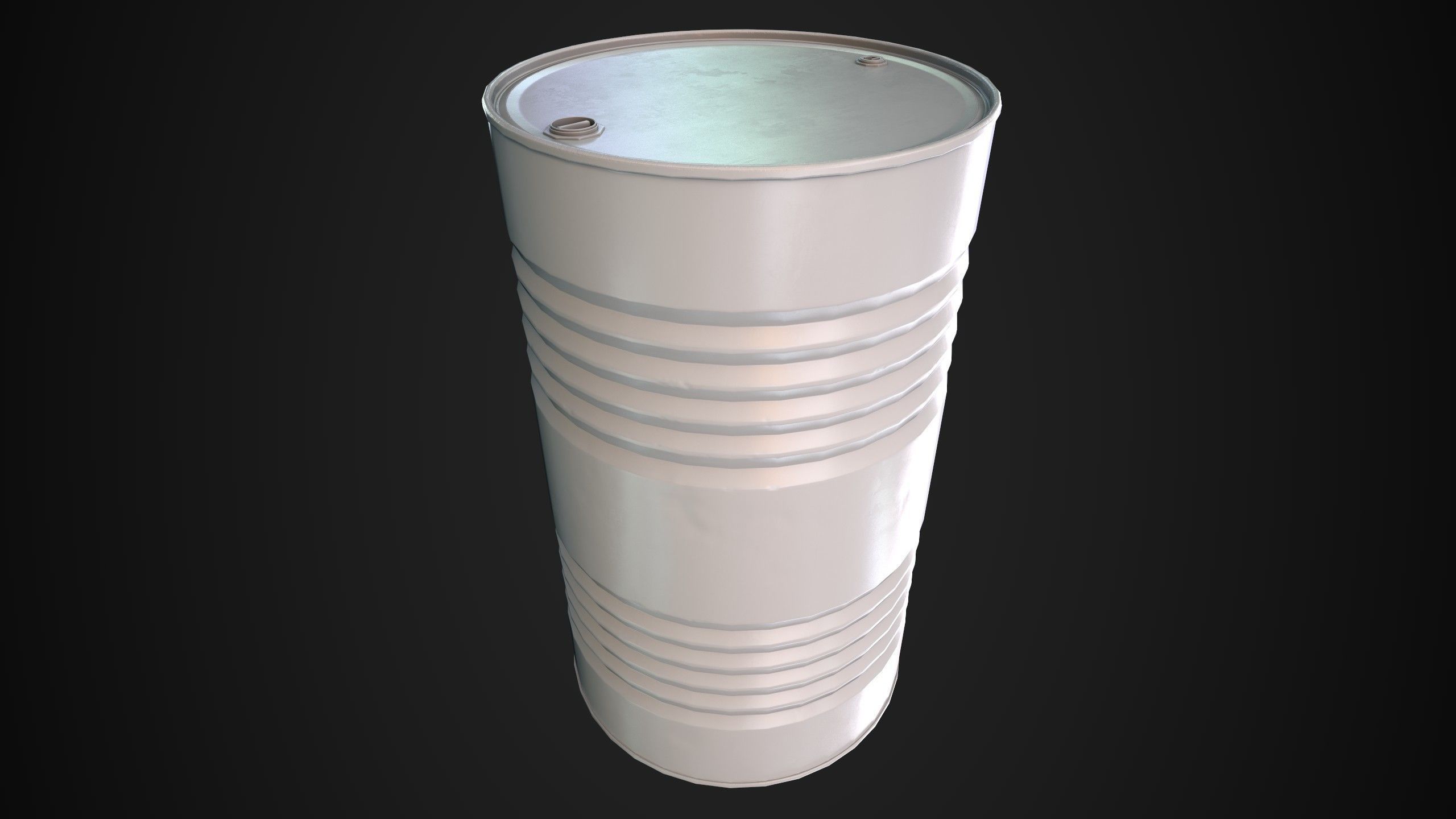 Oil Barrel 3 Low-poly 3D model_36