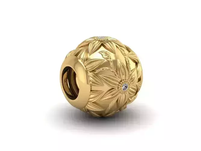 flower bead charm 3D print model