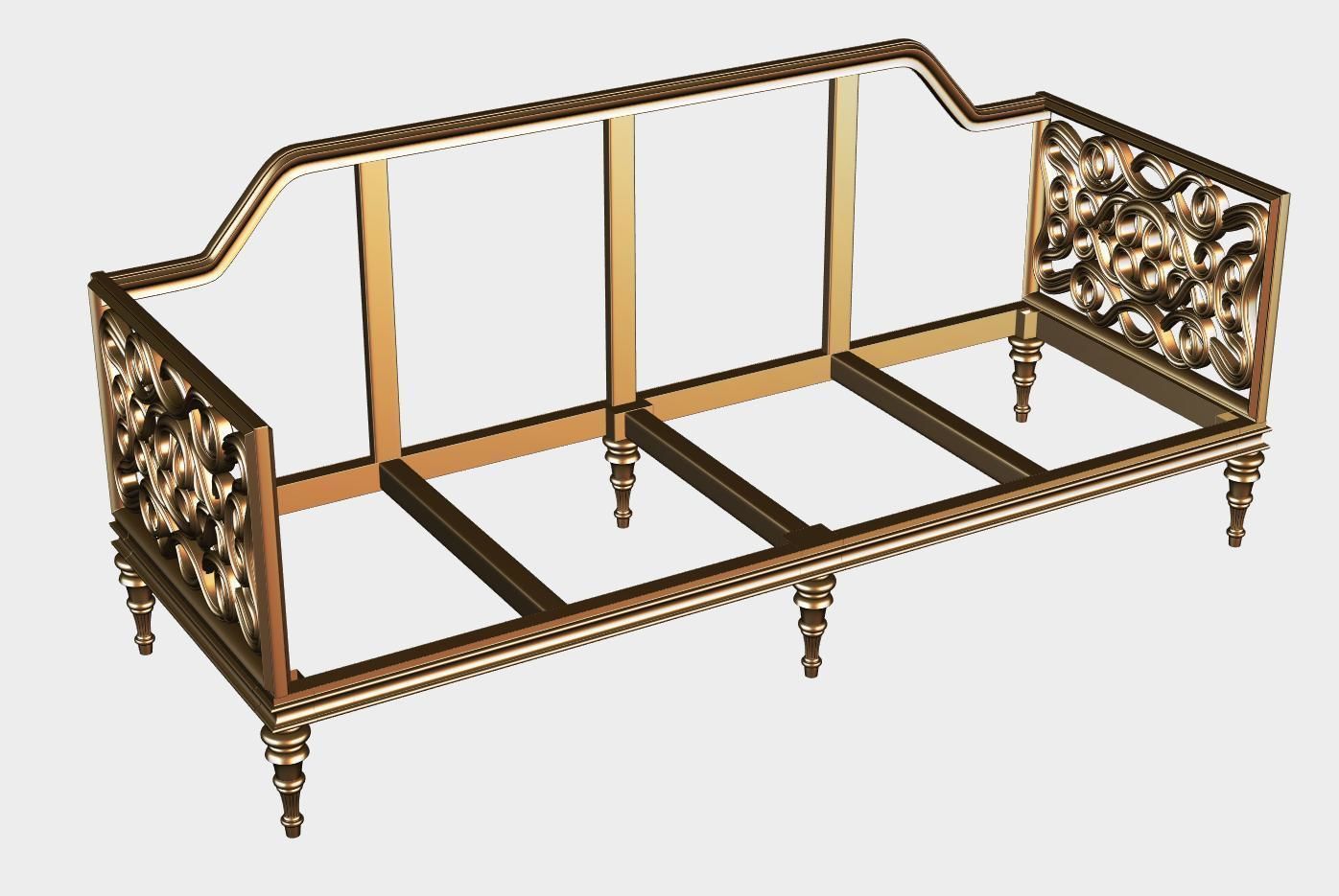 Carved chester for cnc 16 3D model_3